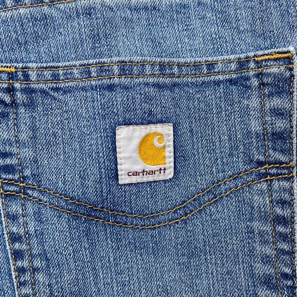 Carhartt Jeans Men's Relaxed Holter Medium Wash Denim Workwear Jeans Size 46x30 - Picture 7 of 7